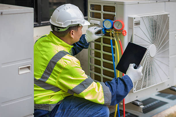 Professional Hvac technician working in Portal, GA